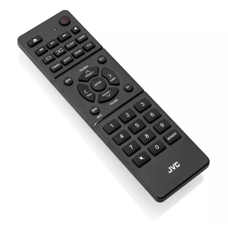 JVC RD-E874B Audiosystém All-in-One, internetové/DAB+/FM rádio, CD, Bluetooth, 20 W, čierny