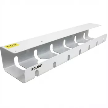 ROLINE Easy2Open káblový žľab, montáž pod stôl, biela, 44,9 cm