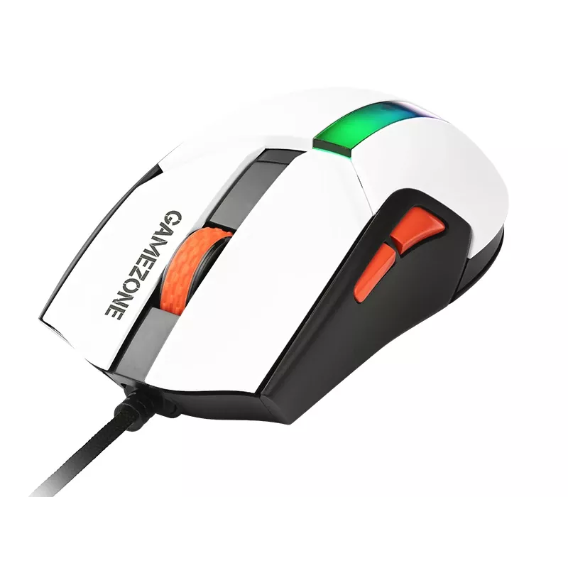 Myš Tracer 47417 Gamezone Cool White RGB USB