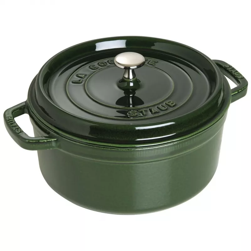 Liatinová zapekacia forma Staub 40509-356-0 3,8 l zelená, okrúhla