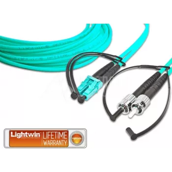 Lightwin optický kábel 10 m OM3 LC ST čierny,modrý (LDP-50 LC-ST 10.0 OM3)