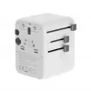 Gembird TPA-2A3C70-01-W univerzálny cestovný napájací adaptér, 3x USB-C, 2x USB-A, 70 W, GaN, biely