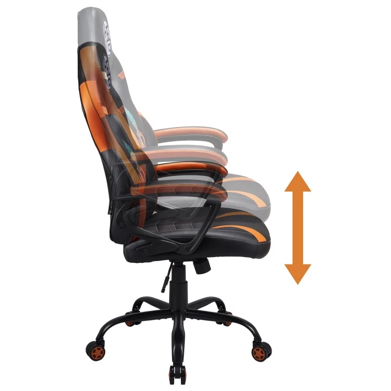PC herná stolička Subsonic SA5573-D4 čalúnené sedadlo čierna oranžová