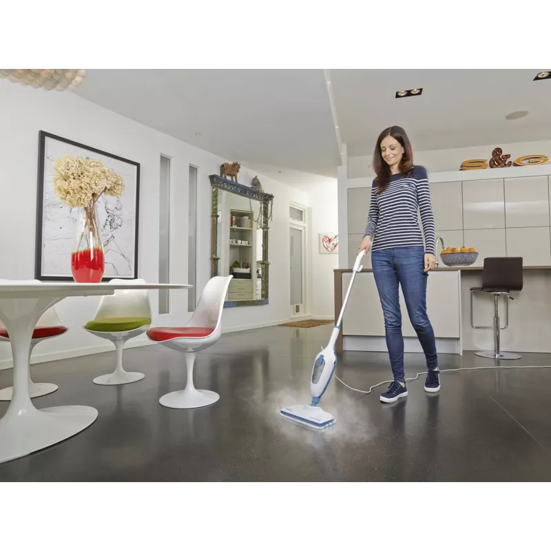 Black & Decker FSM13E1 parný čistič 0,38 L 1300 W modrá, biela