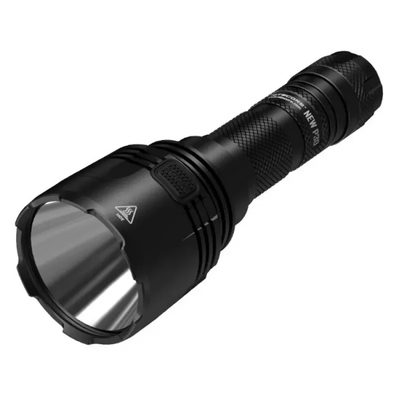 Poľovnícka baterka Nitecore NEW P30 — 1000 lm, 5000 mAh, USB nabíjateľná, IP68, hliník, 155,5 mm, 158,5 g