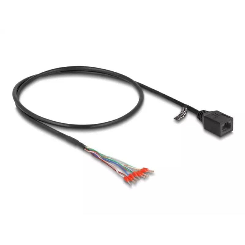 Sieťový kábel DeLOCK 88005 RJ45 Cat.5e 0,5 m čierny