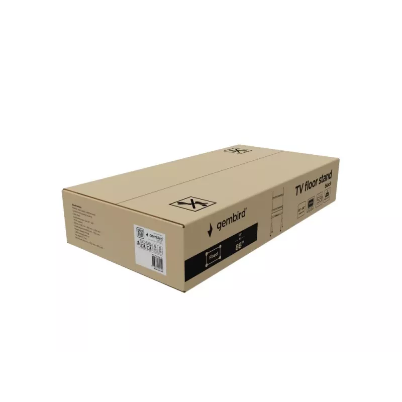 TV držiak Gembird TVS-86F-02 2,18 m čierny 40 kg 55-86 palcov