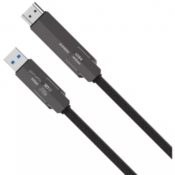 USB4 HDMI kábel 4smarts ComboCord 240W 1,5 m – USB4 na HDMI, 240W napájanie, dĺžka 1,5 m