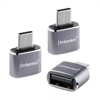 Intenso 3-balík USB adaptér USB-A -> USB-C C480C Hliník