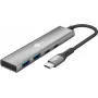 Goobay Slim 4-port USB hub USB-C na/USB-A 5 Gbit/s - Plug USB 3.2 (76563)