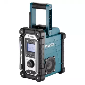 Staveniskové rádio Makita DMR116 digitálne AM FM 3,5W tyrkysové