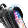 Rockbros B68-1 cyklistická taška na rám puzdro na telefón 1,7 l čierna