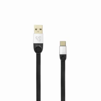 Sbox USB 2.0-Type-C/2.4A čierna/strieborná 1,5 m