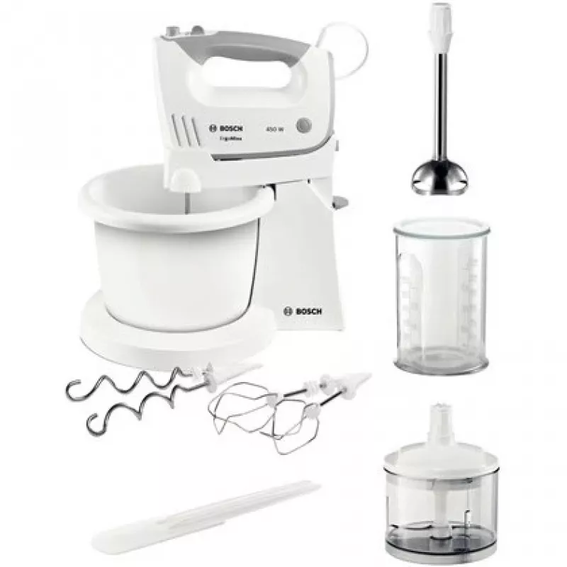 Bosch MFQ36490 ErgoMixx ručný mixér set 450 W biely/sivý