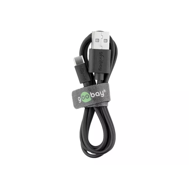 Goobay | USB-C nabíjací a synchronizačný kábel (USB-A > USB-C) | 59124 | USB-C konektor samec | USB 2.0 konektor samec (Type-A)