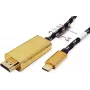 ROLINE 11.04.5844 USB grafický adaptér 3840 x 2160 pixelov čierny - zlatý (11.04.5844)