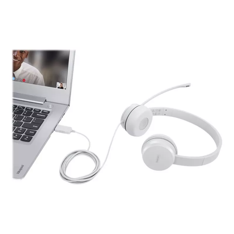Lenovo GXD1E71385 slúchadlá/headset káblové zápästie hovory/hudba USB Type-A sivá