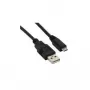 USB kábel S/CONN 3 m USB2.0 A- microUSB2.0 B čierny
