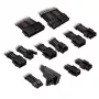 Kábelový/adapterový kit Kolink Core Pro opletené predlžovacie káble 12V-2x6 Typ 2 – hlbokočierna/gunmetal