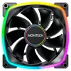 MONTECH RX140 PWM 140 mm ARGB Reverse-Blade skriňový ventilátor - čierny