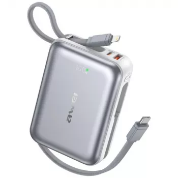 Prenosná powerbanka Awei C03 20000mAh s 45W výstupom a integrovaným USB-A/USB-C káblom