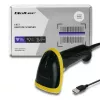 Qoltec 50867 laserová čítačka čiarových kódov 1D/2D, USB, čierna