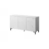 MARMO 3D komoda 150x45x80.5 cm biela matná/mramor biela