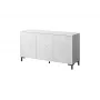 MARMO 3D komoda 150x45x80.5 cm biela matná/mramor biela