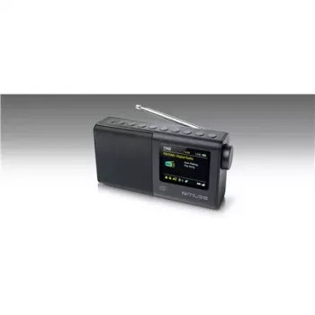Prenosné rádio muse M-117 DB — DAB/DAB+/FM, 3W RMS, 2,8 palca TFT, externá anténa, 3,5-mm jack, 0,3 kg, čierne