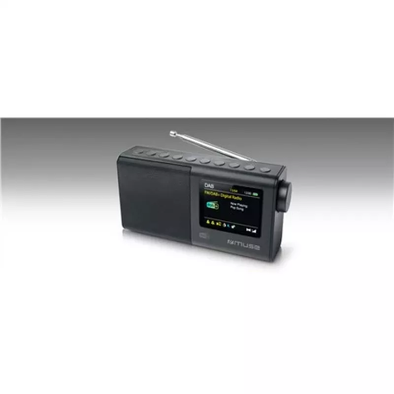 Prenosné rádio muse M-117 DB — DAB/DAB+/FM, 3W RMS, 2,8 palca TFT, externá anténa, 3,5-mm jack, 0,3 kg, čierne