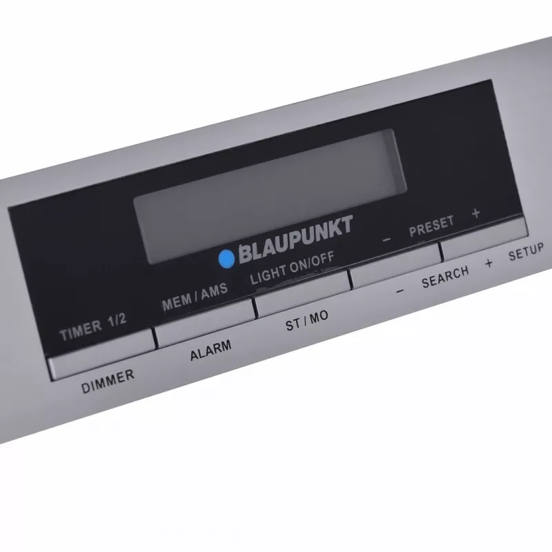 Kuchynské rádio BLAUPUNKT KR14BT s Bluetooth, UKV, LED displej, 2x0.8W, sieť/batéria, sivá