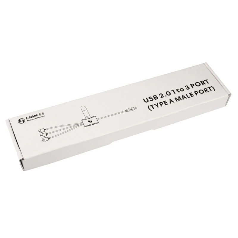 USB hub Lian Li PW-U2TPAW Type-A konektor samec 1-na-3 IDC 9-Pin