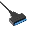Akyga AK-CA-86 SATA na USB-A 3.0 adaptérový kábel pre 2,5-palcové disky, 0,3 m, čierna
