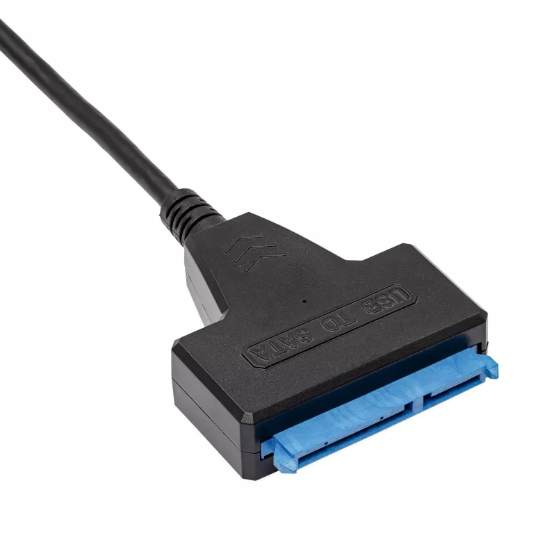Akyga AK-CA-86 SATA na USB-A 3.0 adaptérový kábel pre 2,5-palcové disky, 0,3 m, čierna