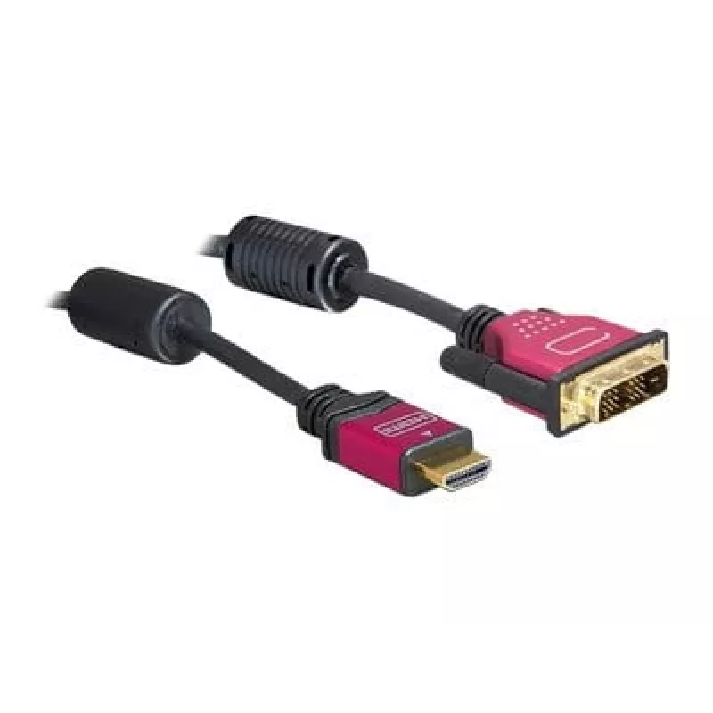 HDMI - DVI kábel DeLOCK 84343 3,0 m konektor samec / konektor samec