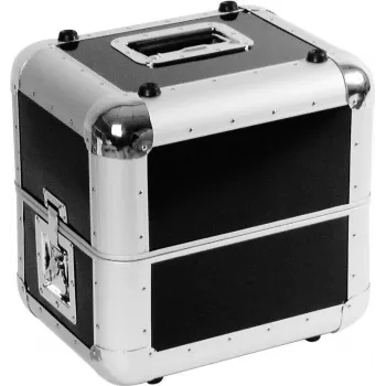 Flightcase Roadinger kufrík na platne ALU 50/50 zaoblený čierny — hliník formát 50×50, zaoblené rohy