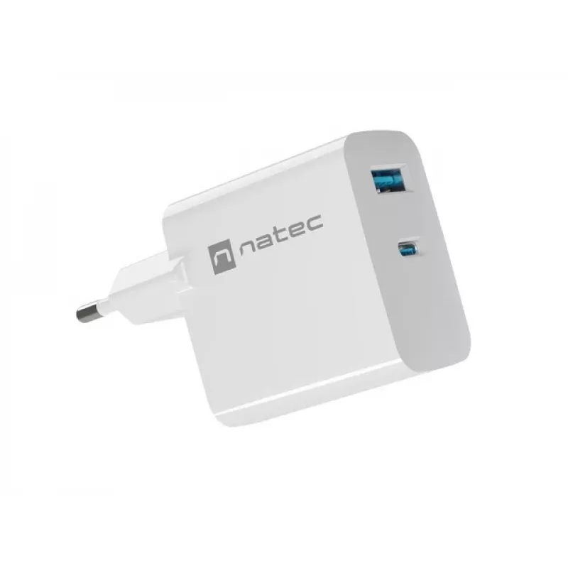 NATEC NUC-2144 Nabíjačka pre mobilné zariadenia univerzálna biela AC rýchle nabíjanie interiérová