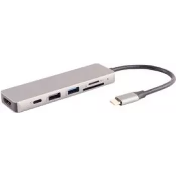 Dokovacia stanica pre notebook S/CONN 14-05027 USB 3.2 Gen 1 Type-C sivá