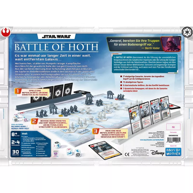 Star Wars: Bitka o Hoth, stolová hra