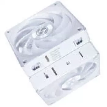 120mm Lian Li UNI FAN 12CL1W3W biely bezdrôtový ventilátor do skrine — 120mm, kompatibilný s PWM hubom, modulárny