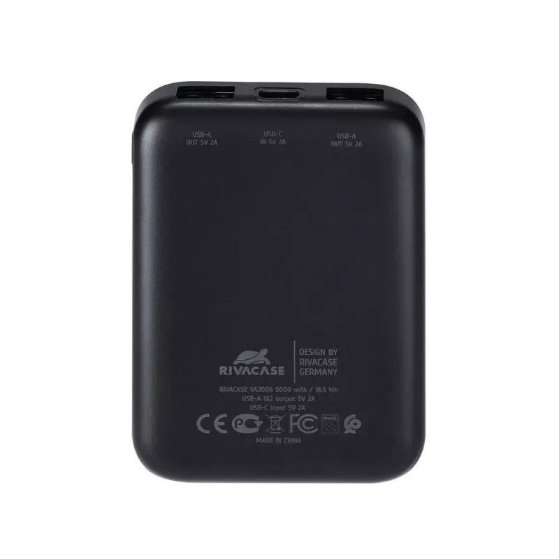 Powerbank USB 5000MAH/VA2006 čierna Rivacase