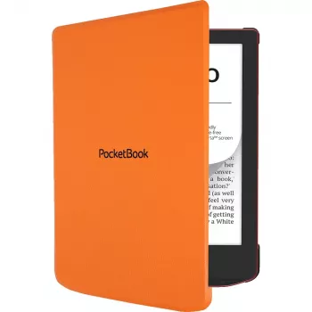 Folio puzdro pre 6-palcovú čítačku e-kníh PocketBook Shell — oranžové, 112×160×12,5 mm, 0,0765 kg