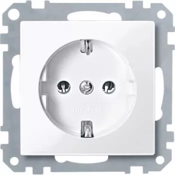 Podomietková zásuvka Merten MEG2301-0319 Type F, biela