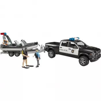 Dodge RAM 2500 Police Pickup s člnom