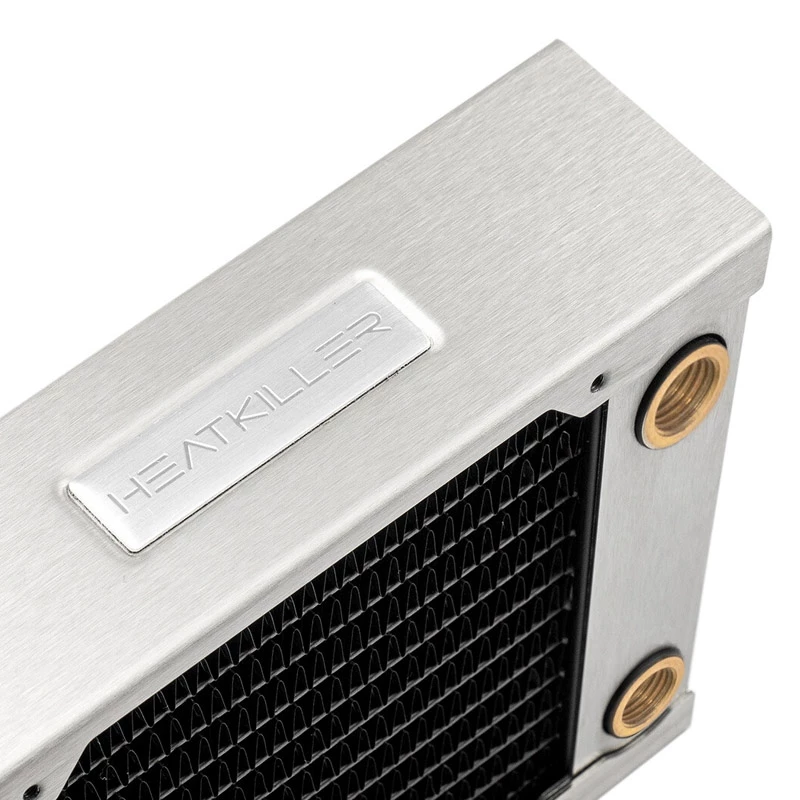 Radiátor Watercool 24120 — mosadz/meď/nerez, 158×120×48 mm, 120 mm ventilátor