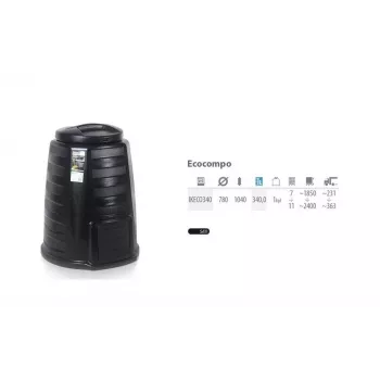Prosperplast kompostér 340L čierny