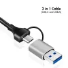 USB-A/-C na 2,5G Ethernet adaptér, sivý