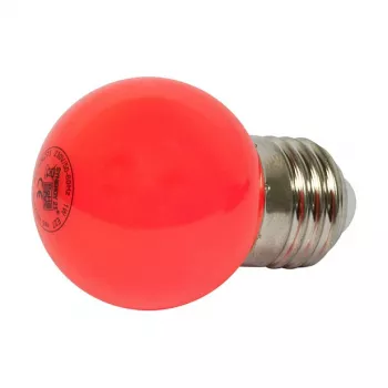 Synergy 21 LED Retrofit E27 kvapková žiarovka G45 červená 1 Watt na svetelnú reťaz