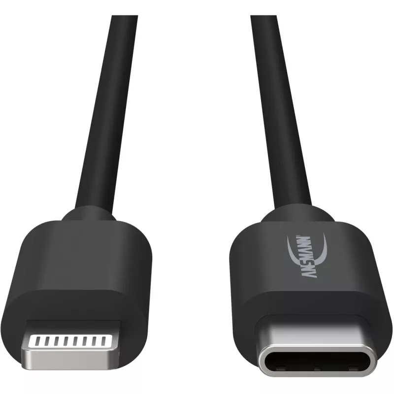 Mobilný kábel Ansmann 1700-0106 čierny USB C Lightning 0,12 m