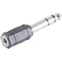 ShiverPeaks BS57061 drôtový spoj 6,3 mm 3,5 mm čierny nerez